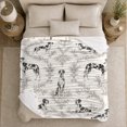 thumbnail image 5 of Classic Dalmatian Dog Toile Pattern, Cozy Pet Portrait Pattern, Warm Flannel Blanket for Living Room and Bedroom, Dog Lovers Just Because Gift, Pet Lover Home Decor, 5 of 9