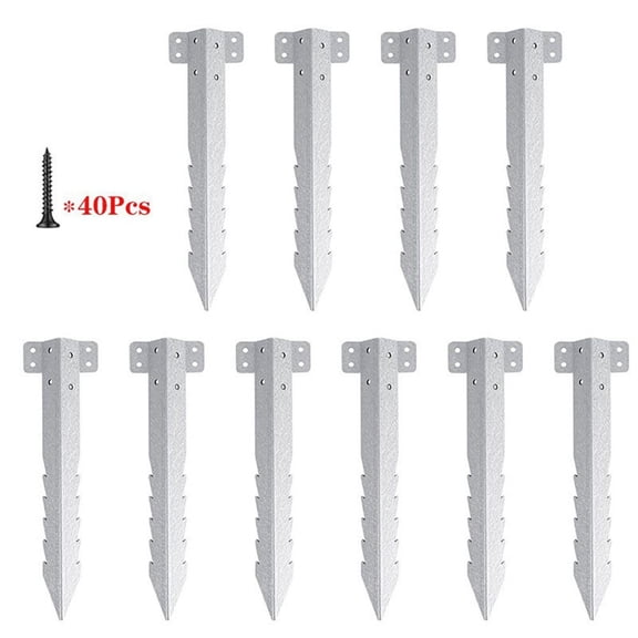 Railway Sleeper Brackets 10 Packs Or 20 Packs For Garden Raised Beds & Railway Sleeper Brackets Heavy-duty Sleeper Stakes
