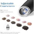 thumbnail image 4 of Dompilc Gravity Electric Salt and Pepper Grinder , Automatic Salt and Pepper Grinder Set, Adjustable Roughness, Battery Powered, LED Light, 2PC, 4 of 8