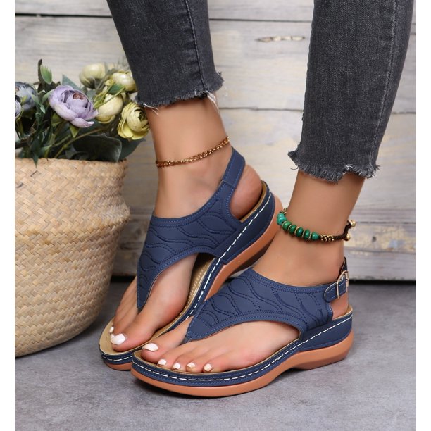 Sandalias Oxford de verano para mujer, zapatillas planas, chanclas de cuero Pu, hebilla de cinturón, zapatos femeninos, novedad de 2022, chanclas de moda romana para mujer Tan Jianjun unisex