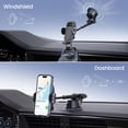 thumbnail image 2 of Soporte para teléfono de coche Bivicvvu, 4,8 a 7 pulgadas, soporte de succión ajustable en 360°, 2 of 8