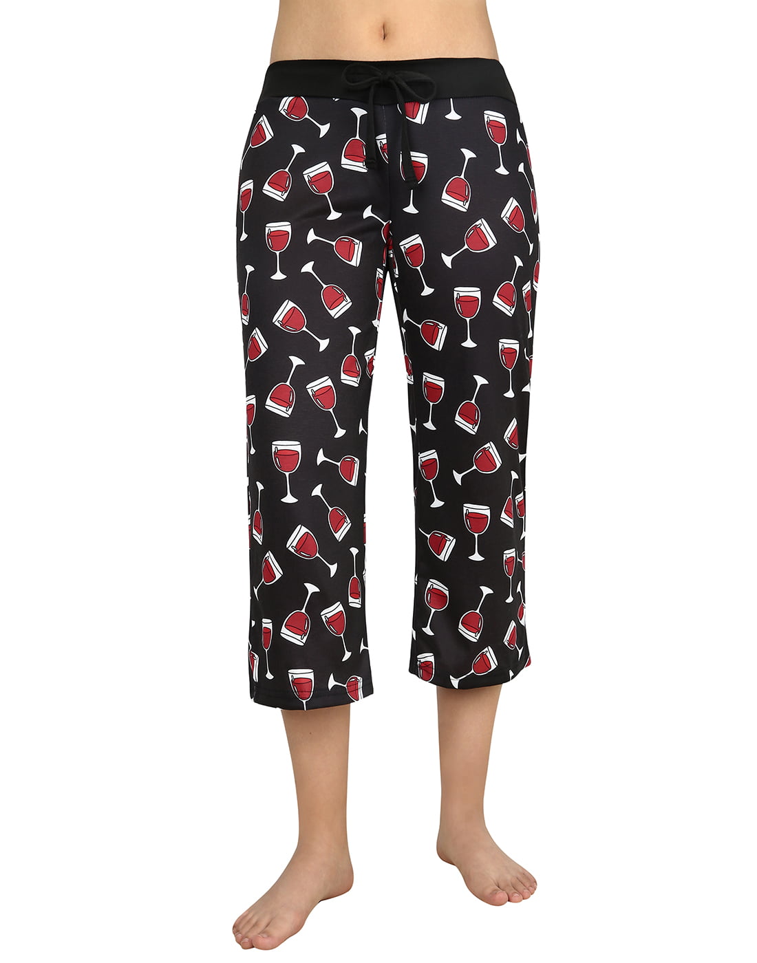 Women Pajama Bottom Capri Lounge Pants Soft Comfy Home Sleepwear with Pocket