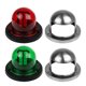 thumbnail image 4 of Verde Y Rojo, Barco Marino, Yate, Luz Led, 12V, Luces De Navegación De Proa De Acero Inoxidable 2 Uds. Minnieouse HA021265-00, 4 of 6