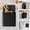 Black-2 Gallon, variant on White 1 Gallon Stainless Steel Hanging Trash Can for Countertop, Under Sink, Wall Mount