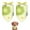 Green Yellow Dandelion, variant on Dog Bandana 2 Pack,Green Yellow Dandelion Pattern Bandanas for Dogs,Cat Bandana,Small/ Large Dog Bandana 2 Size,Dog Bandanas Girl Boy