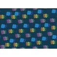 thumbnail image 1 of Ahgly Company Indoor Rectangle Patterned Glacial Blue Ice Blue Area Rugs, 3' x 5', 1 of 1