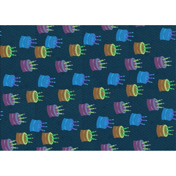 Ahgly Company Machine Washable Indoor Rectangle Transitional Glacial Blue Ice Blue Area Rugs, 2' x 4'