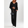 thumbnail image 3 of Conjunto Deportivo para Mujer PRETTYGARDEN Sudadera con Capucha y Pantalones de Pierna Ancha XXL, 3 of 5