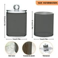 thumbnail image 3 of joogoo 2 Pack Qtip Holder Organizer Gray Cotton Swabs Cans Storage Canister, 3 of 7