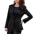 thumbnail image 2 of Casual Blazers for Women 2025 Long Sleeve Notch Lapel Collar Button Slim Fit Business Casual Work Office Jacket, 2 of 6