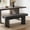 Black, variant on Fnova 47.24" Entryway Bench, Farmhouse Wooden Shoe Bench, Indoor End of Bed Stool for 1-2, Long Kitchen Table Seat Dining Seat for Entryway, Hallway, Living Room