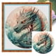 thumbnail image 1 of Kit Punto Cruz Con Dragón Impreso Hilo Algodón Ecológico Bordado 11CT 50x50cm, 1 of 9