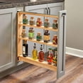thumbnail image 2 of Rev-A-Shelf 438-BC-3C 3" Cabinet Base Pull Out Organizer Rack, Maple, 2 of 7