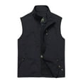 thumbnail image 1 of Fengqque Gilet Léger Sans Manches pour Hommes Veste de Travail Extérieure pour Voyage Randonnée Course Noir 6(L), 1 of 3