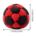 thumbnail image 2 of 1PC Soccer Hackys Footbag Sacks, Soft Plush Footbags for Adults, Durable Fleece Juggling Balls for Coordination Training, Stress Relief, 2 of 6