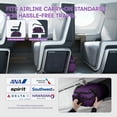 thumbnail image 6 of 17" Underseat Carry On Luggage Airplane Approved,Water Resistant Softside Rolling Suitcase Lightweight Personal Item Travel Bag,Purple - TA069, 6 of 9