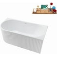 thumbnail image 2 of 59" Streamline N4040BGM Soaking Freestanding Tub and Tray With Internal Drain, 2 of 7