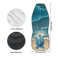 thumbnail image 6 of Uourmeti Auto Seat Protector Fade Resistant Polyester, Compatible with Vehicle Interior, Fit for Vans Car, Turtle, 6 of 6