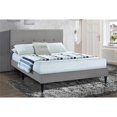 thumbnail image 2 of Home Fare MidCentury Modern Queen Platform Bed in Gray Fabric, 2 of 10
