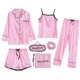 thumbnail image 1 of Conjunto de pijama de 7 piezas para mujer, Sexy ropa de dormir, trajes de dormir suaves y dulces, regalo para el hogar, otoño e invierno, 2024, 1 of 5