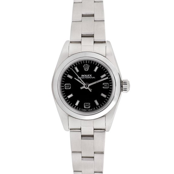 Pre-Owned Rolex Ladies Oyster Perpetual 25mm Stainless Steel Oyster Wristwatch