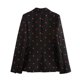 thumbnail image 3 of HH TRAF 2024 Otoño Mujer Fruta Bordado Hebilla Única Decorar Manga Larga Abrigo Mujer Solapa Bolsillo Casual Blazers Top, 3 of 4