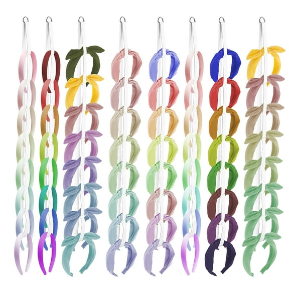 8Pcs Hanging Headband Holder Organizer No Drilling Hair Hoop Display Holder Hairband Headpiece Display Storage for Hair Clip Bow Headband Women