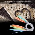 thumbnail image 3 of Yazoeia Knitting Needles, Multicolor Circular Sweater Needles, 12Pcs Plastic Circular Tube Knitting Needles Kit Sweater Needle Set(80CM long) CJC912-187461, 3 of 9