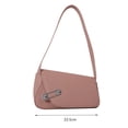 thumbnail image 4 of MesaSe Women Shoulder Bag Underarm Bag Magnet Button Closure Solid Color Pin Decor Smooth Large Capacity Decorative Lady Handbag, 4 of 11