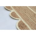 thumbnail image 5 of KLAVATE Natural Jute Hand Braided Scalloped Area Rug, 5 of 5