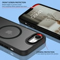 thumbnail image 3 of GAOBAO Magnetic Case for iPhone 16e, Compatible with MagSafe, Skin Feel Shockproof Anti-Fingerprint Protective Cover for 6.1", Black, 3 of 7