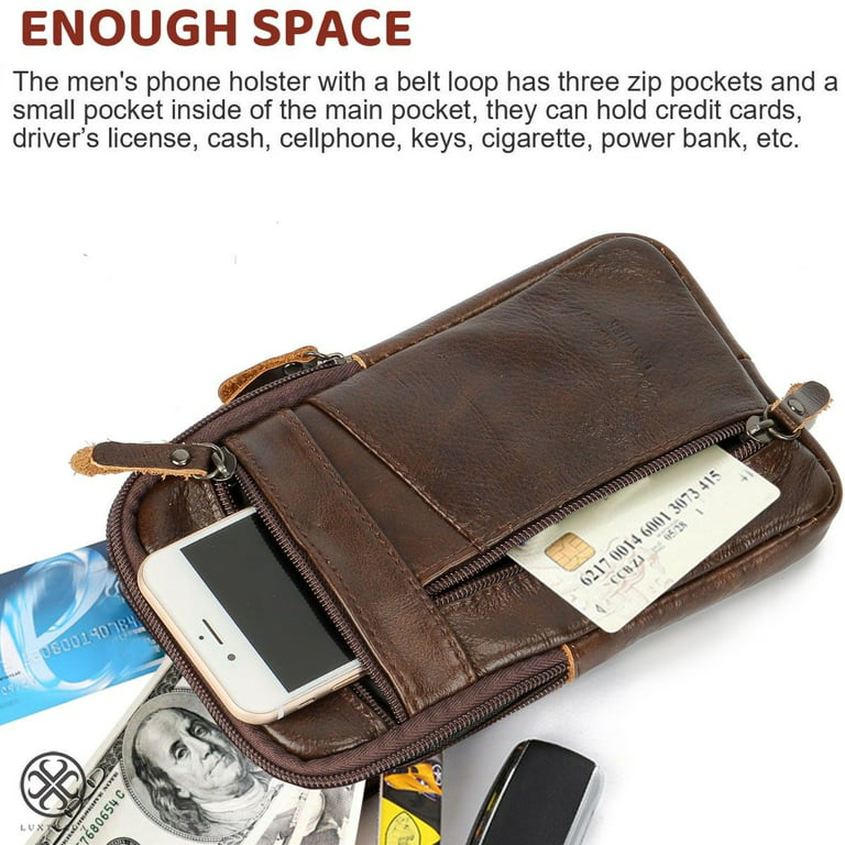  Shoulder Cell Phone Belt Loop Bag, Men Mobile Phone