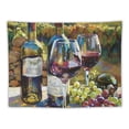 thumbnail image 5 of Orinice Grapes Wine Glasses Tapestry Wall Hanging Unique Style Graphic Tapestries Home Wall Decor Art for Living Room Bedroom Apartment Farmhouse Dorm - 4 Sizes Available 40x60inch, 5 of 6