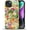 Aesthetic Collage Fruit Food, variant on Case for iPhone 15 Plus, Durable Drop Protection Shockproof Silicone and Hard PC 2 in 1 Hybrid Protective Cover with Stylish Pattern Design Personality Black Leopard