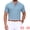 Light Blue, variant on DARING DIVA Men's Knitted Ribbed Hem Short Sleeve Textured Golf Shirts S Light Blue
