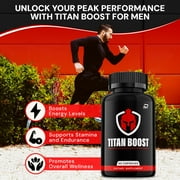 Titan Boost for Men Capsules, TitanBoost Advanced Formula, 2 Pack, 120 Capsules