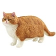 thumbnail image 4 of Juego de figuras de gato, colección de mano de obra fina, figura de gato simulada, adorno de escritorio para fiesta de cumpleaños, recuerdo, juguete Marrón, 4 of 8