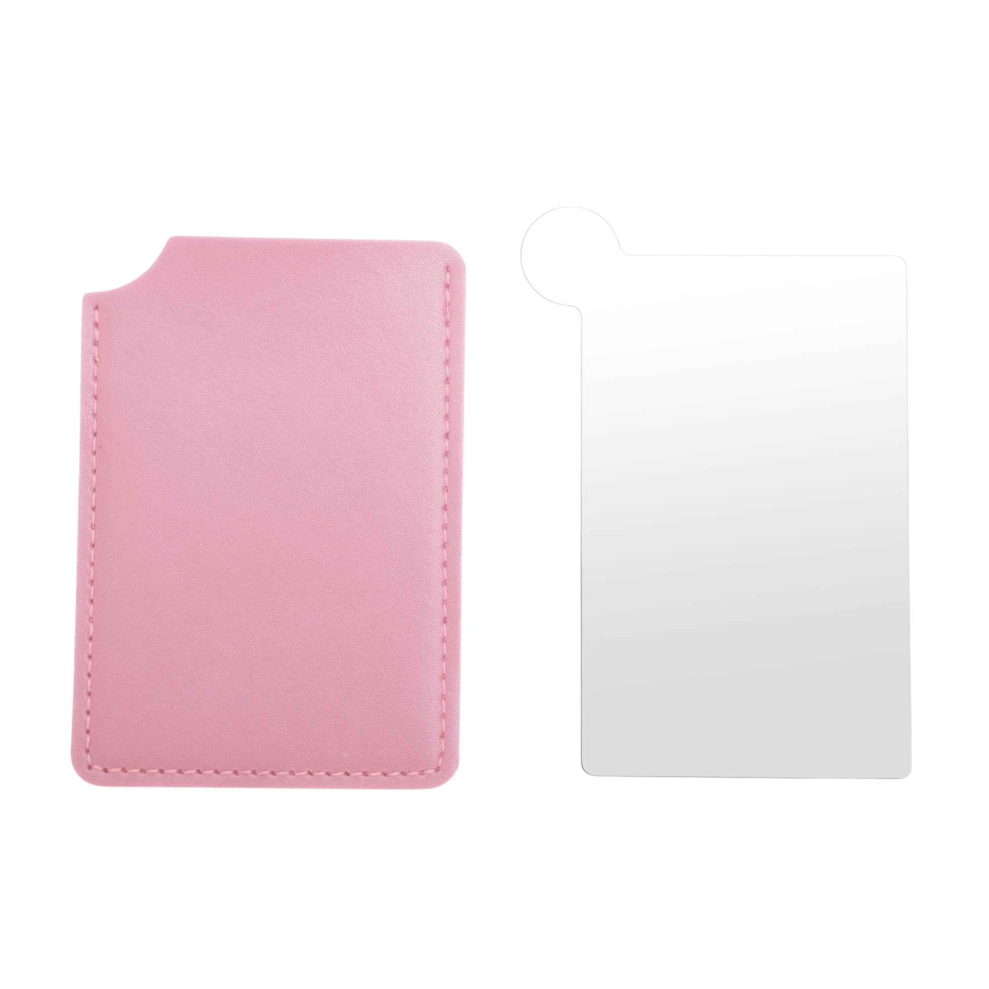 Unique Bargains 1 Pc Convenient Makeup Mirror Pink