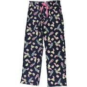 PJ Salvage Pantalon de pyjama à imprimé fruits pour femme Bleu Taille S