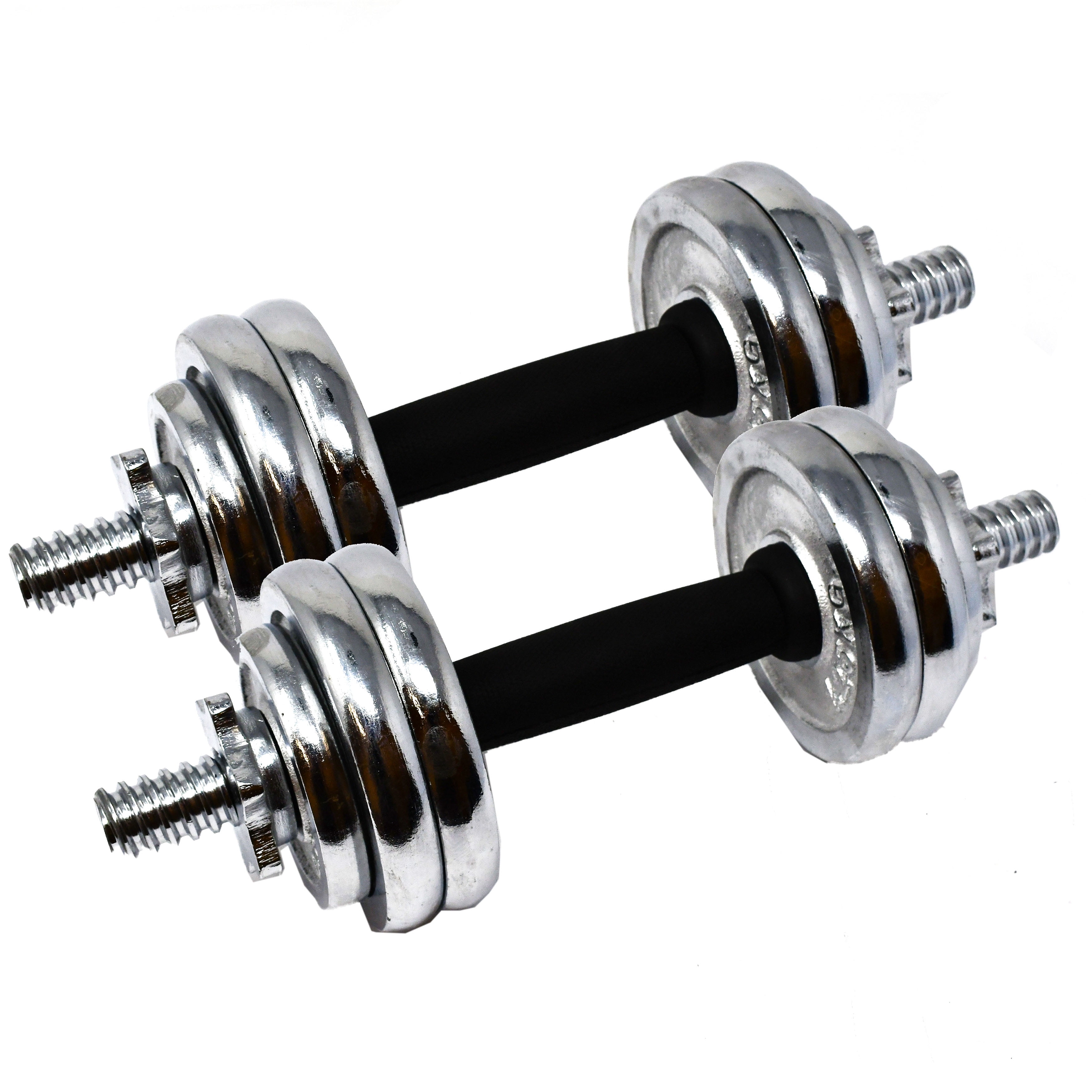 ALEKO DBS15CH Cast Iron Adjustable Dumbbell for Home Gym, 33 lbs (15 kg