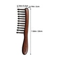 thumbnail image 2 of CTIRCHIU Wood Hair Detangler Comb with Wide Teeth and Rounded Tips for Gentle Styling, 2 of 8