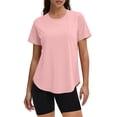 thumbnail image 3 of Soft Workout Tops for Women Sun Protection Shirt Quick Dry Athletic Running Hiking Travel Basic Tee Shirts, 3 of 7