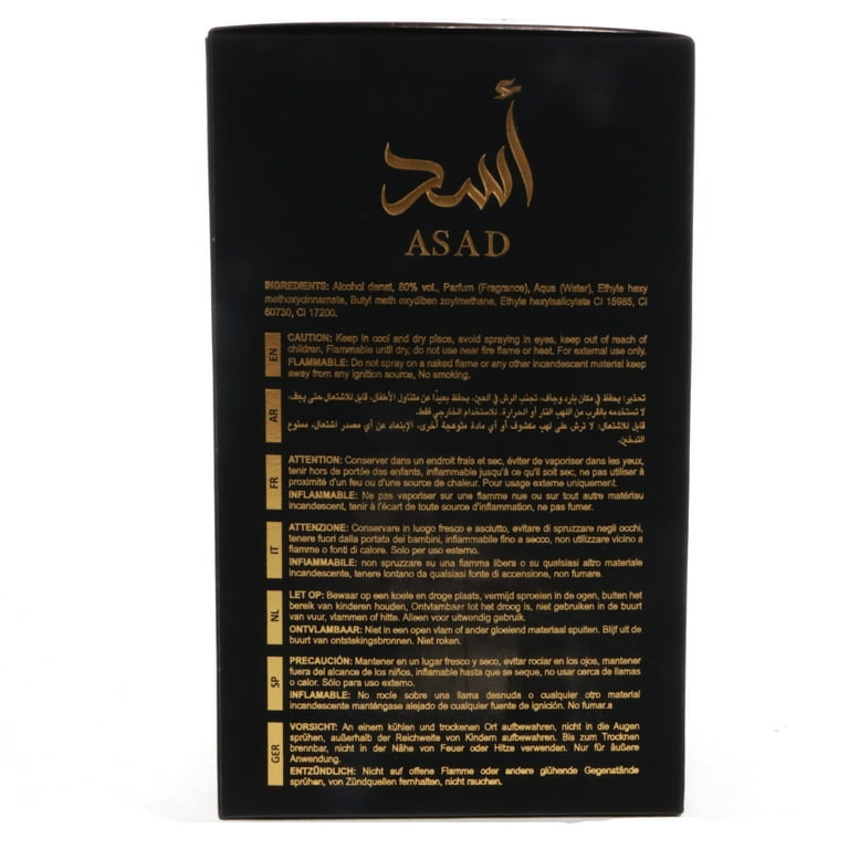 Lattafa Perfumes Asad For Men Edp 3.4F| OzBy Lattafa