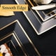thumbnail image 5 of 60 Pack Black Square Plastic Plates with Gold Rim, Elegant Tableware for Parties and Events-2025, 5 of 5