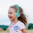 thumbnail image 2 of Elecder i37 Auriculares para niños Niños Niñas Niños Adolescentes Plegable ajustable en auriculares de 3.5 mm Jack Celulares compatibles Computadora MP3 / 4 Kindle School Tablet Verde / Púrpura, 2 of 3