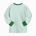 thumbnail image 4 of TOWED22 Toddler Baby Girl Boy Clothing Set 2 Piece Long Sleeve Graphic T Shirt and Pull on Pants Soft Cotton Print Fall Winter Outfits Clothes(Green,2-3 Y), 4 of 6