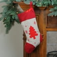 thumbnail image 3 of Northlight Embroidered Tree with Snowflakes Christmas Stocking - 18", 3 of 3