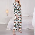 thumbnail image 3 of Picia Pirate Hats Pattern Women’s Long-Sleeve Sleepwear Set - Soft 2-Piece Loungewear with Pockets, Comfy PJs for Relaxing Nights-Medium, 3 of 7