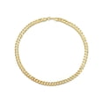 thumbnail image 2 of Yellow Gold Flash Plated Sterling Silver Curb Link Necklace, 2 of 7