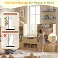 thumbnail image 6 of Magic Union 72" Kids Bookshelf with Reading Nook, Kids Bookcase and Toy Storage Organizer with Seat Cushion & Movable Drawers, Toddler Book Shelf with Storage Cubbies for Bedroom, Nursery, Playroom, 6 of 9